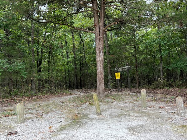 Boston Ferry Conservation Area - trail entrance in Branson, Missouri