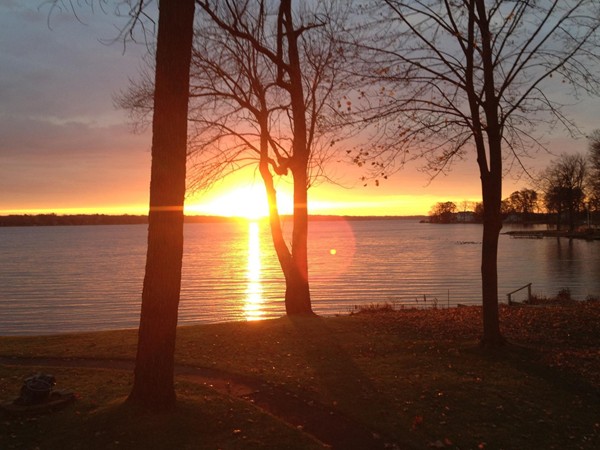 November sunrise at Gull Lake. Gone too soon