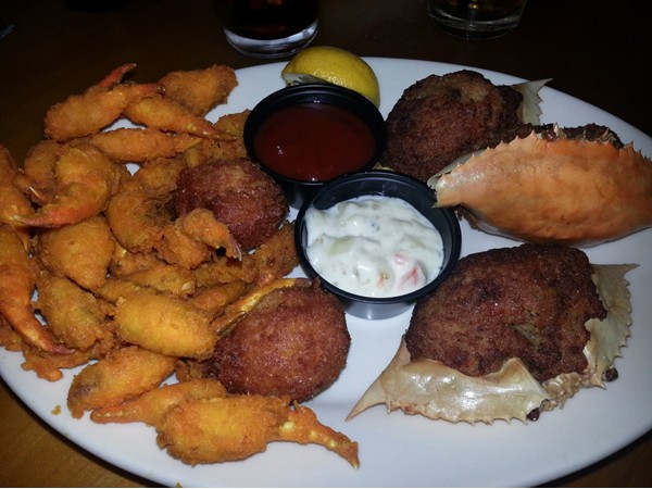 Great seafood at the Mariner off Dauphin Island Parkway.