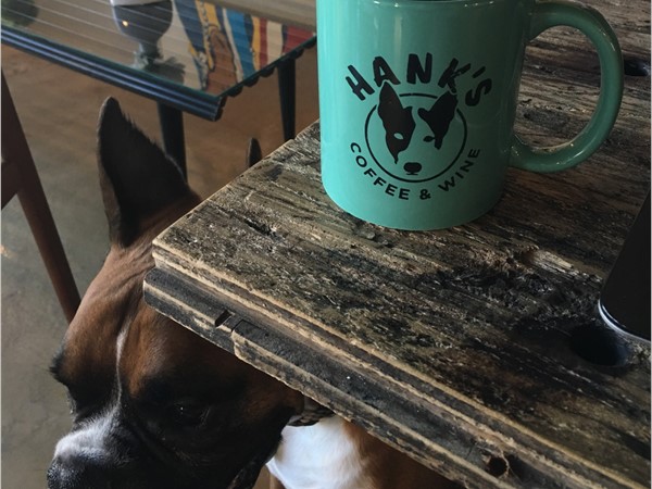 Hank's. Coffee, wine and dogs