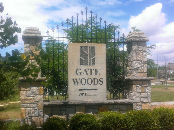 Entrance To Gate Woods Subdivision In Riverside 