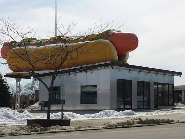 Locals call this "The Mighty Mac Wiener" - assuming it will be a new hot dog restaurant
