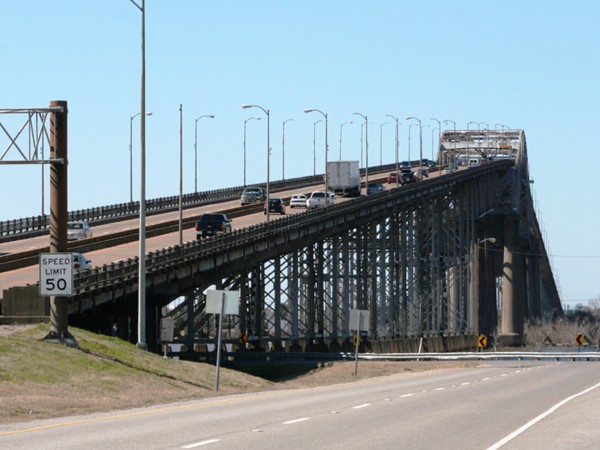The I-10 Calcasieu River Bridge was opened in the early 1950s and is over two miles long