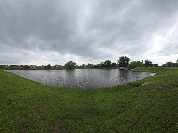 Falls at Garrett Creek neighborhood pond