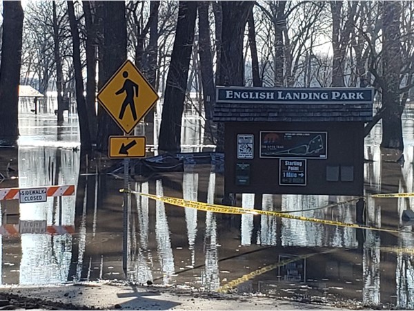 No running in English Landing Park for awhile