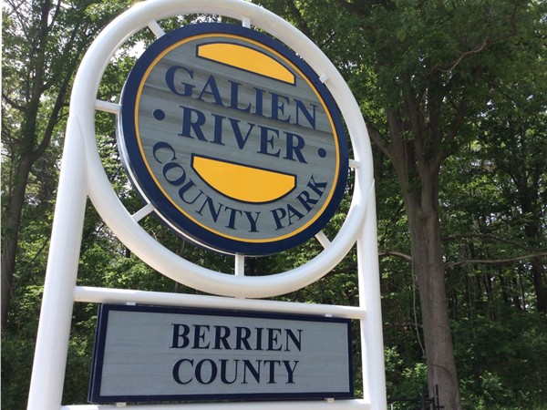 Galien River County Park sign   