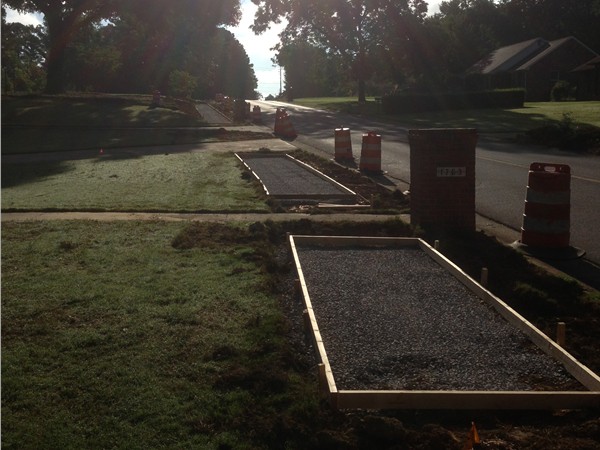 New sidewalks to Hoover's Green Valley Elementary 