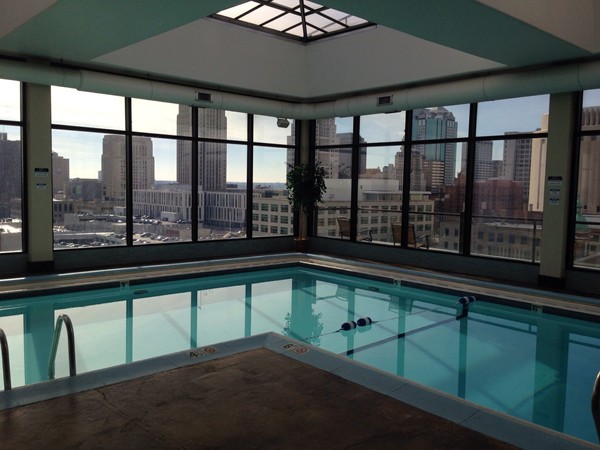 Amazing views from the Manhattan Condo private pool