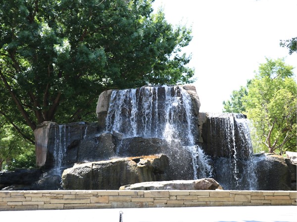 This water feature will catch your eye as you pass by the north side of the Myriad Gardens 