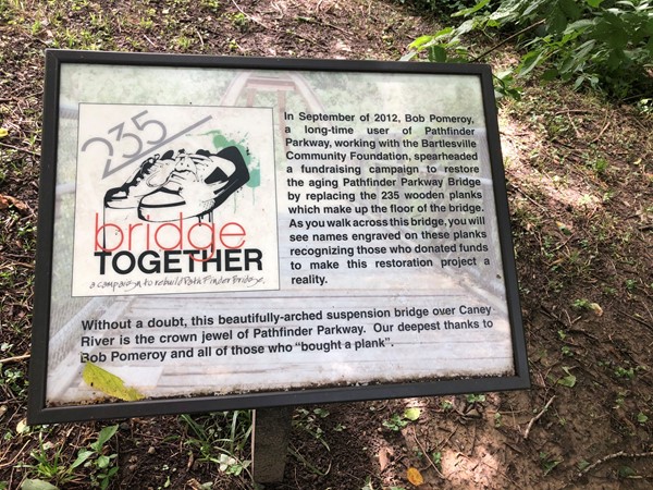 “235 Bridge Together” replaces an old bridge of 235 wooden planks 