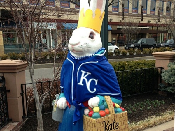 The Country Club Plaza Easter Bunnies were unveiled March 28 to celebrate the Royals home opener!