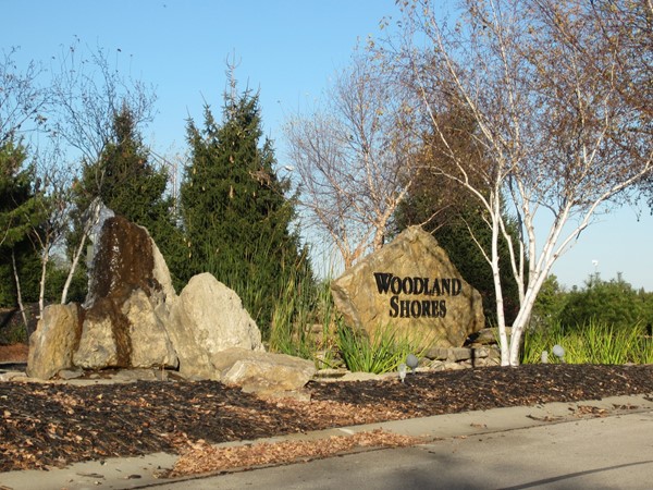 Woodland Shores entrance