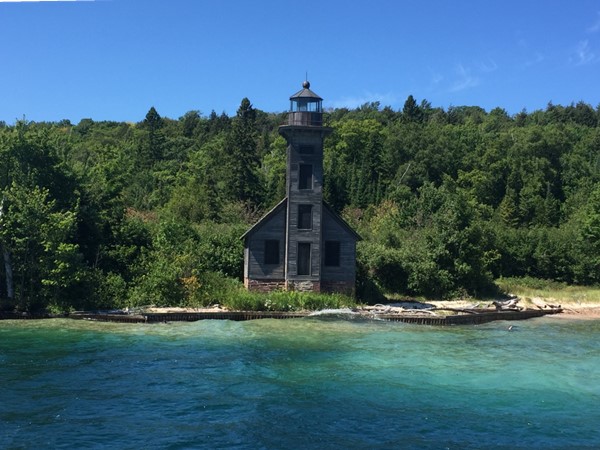 You can view the Grand Island east channel light on the glass bottom boat tour in Munising
