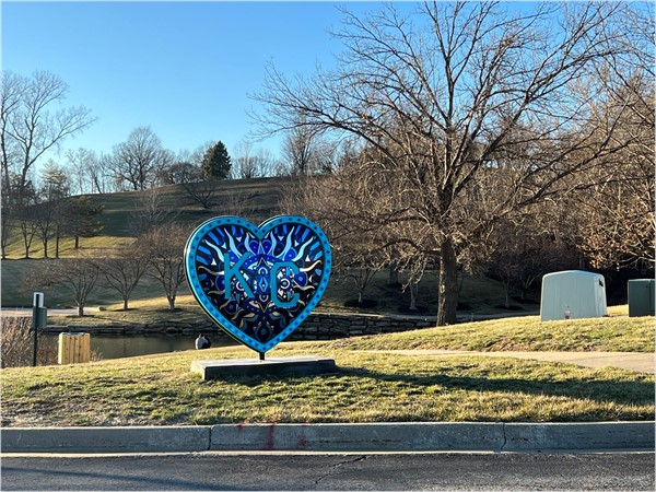 Go check out one of the KC hearts at Briarcliff Lake
