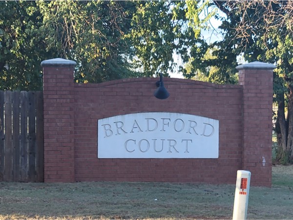 Bradford Court is located off SE 27th St between S Eastern Ave and S Bryant Ave in Moore