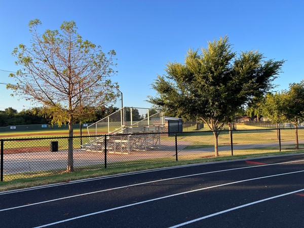 View of the softball field