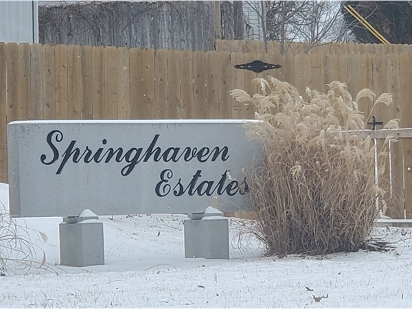 Subdivision entrance sign