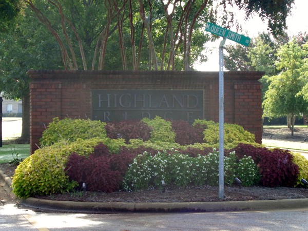 Front entrance to Highland Ridge