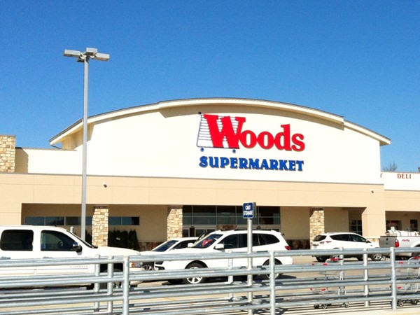 New in 2013 Woods Center features groceries, gas, and you can even get a bite to eat