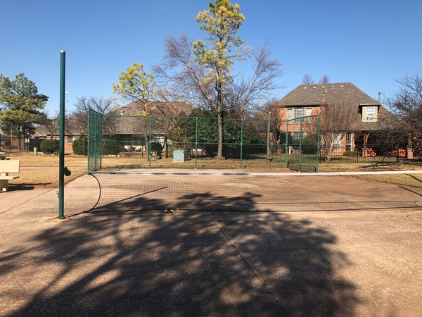 Walden Creek’s communal tennis court. Close to home recreation