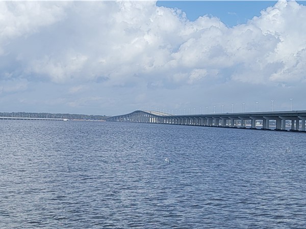 A splendid afternoon taking in a view of the Biloxi Back Bay and Ocean Springs bridge