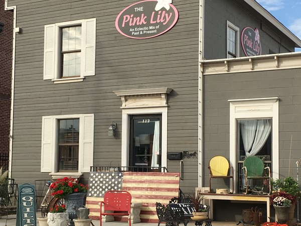 The Pink Lily. A great place to find items for your new home!  Where past and present meet 