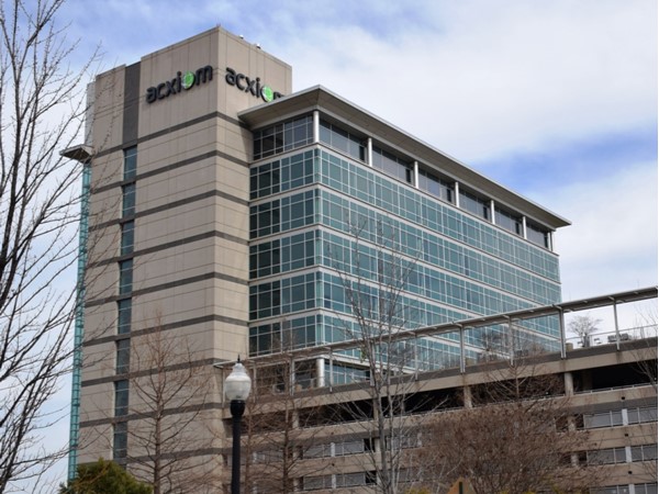 Acxiom's global headquarters in downtown Little Rock just off Interstate 30