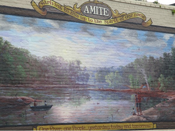 A wonderful mural as you enter downtown of Amite City