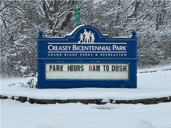 Lots to do at Creasy Bicentennial Park - even with snow on the ground