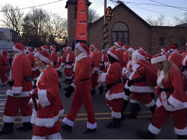 The Christmas Market Santa Run is held the first Saturday in December. We had 135 Santas this year!