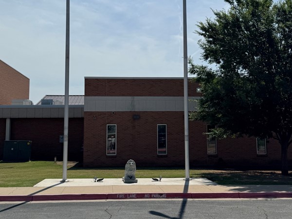 The lion at Moore High School