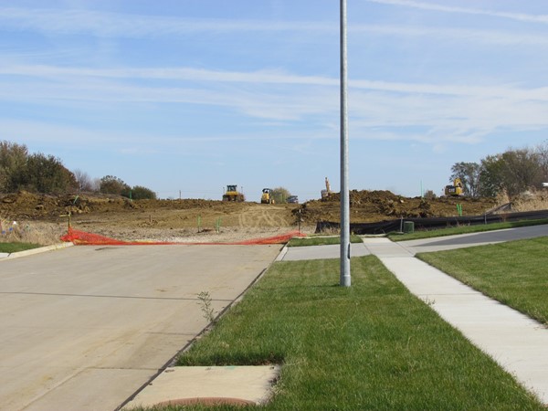 New streets going in on Prairie West Addition in Cedar Falls