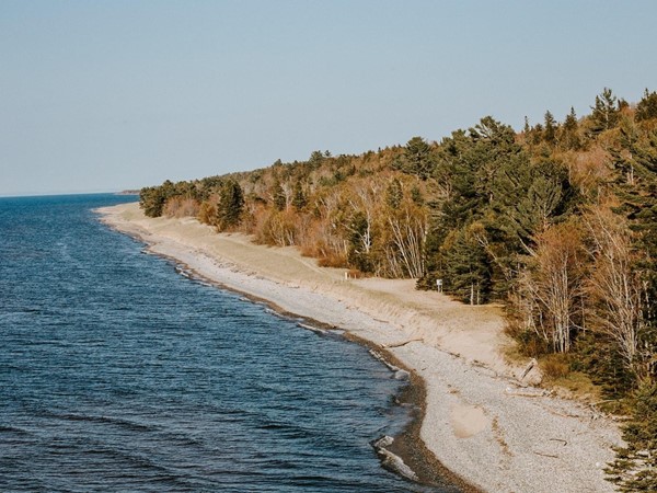 View of the Lake Superior Shoreline in Luce County