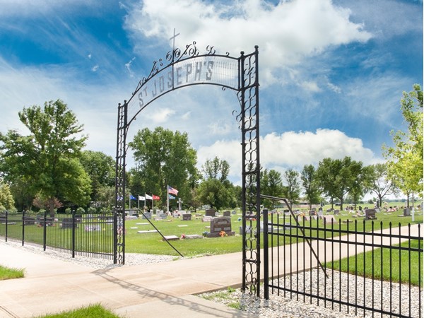 Saint Joseph's Cemetery is located on the west side of Salix