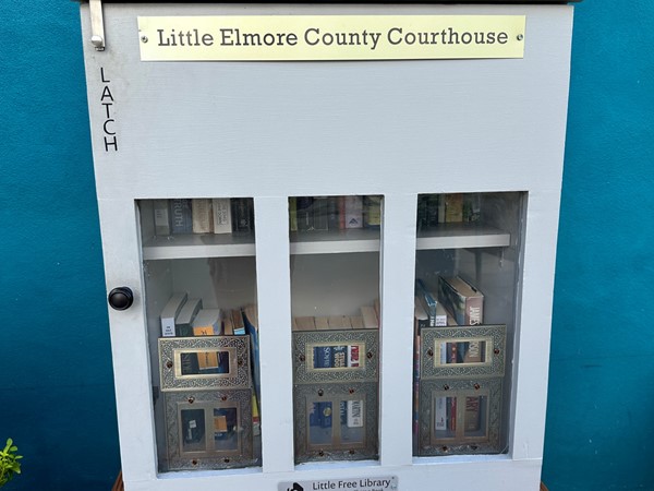 Lending Library: Wetumpka has several of these little lending libraries scattered downtown 