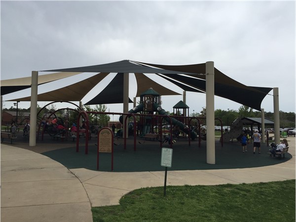 Winner Circle Park has something for everyone; canopied playground, tennis courts, walking trail 