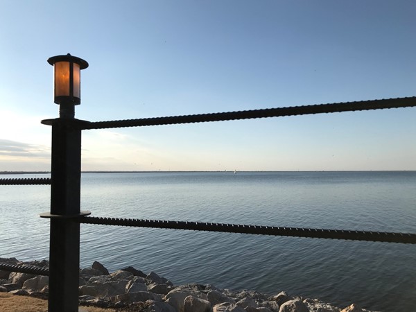 The patio dining has a wonderful view at Red Rock Canyon Grill by Lake Hefner in NW OKC