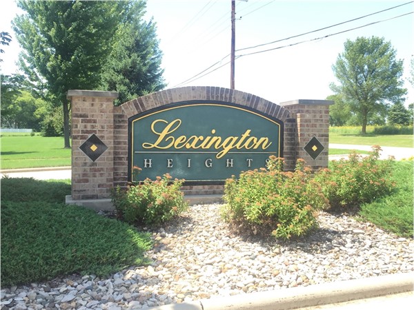 Lexington Heights subdivision is located on the west side of Cedar Falls just off W. 12th Street 