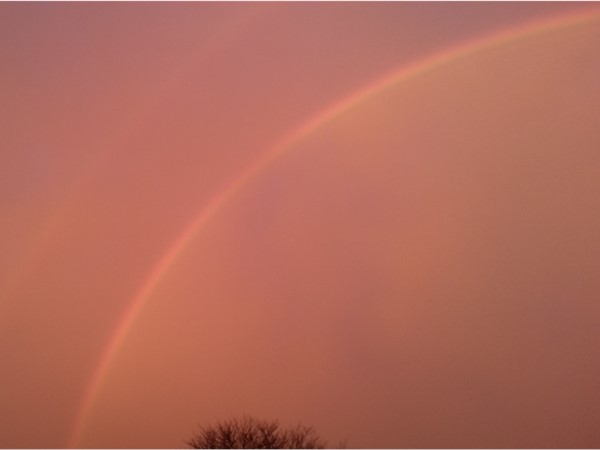 Double rainbow after a storm