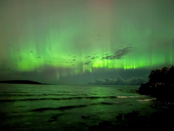 Aurora Borealis over Lake Superior