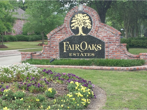 Fair Oaks Estates entrance