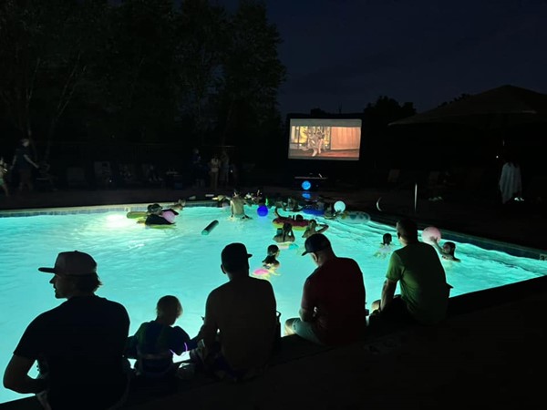 Deer Valley Movie Night at the pool