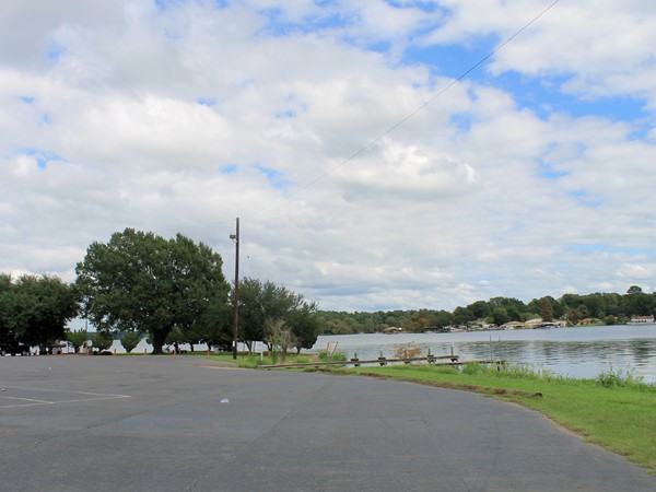 Beautiful lake view from the shore of the American Legion, Post 14 on Cross Lake in Shreveport