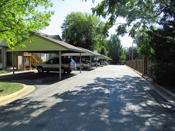 Most units have a carport and all have a reserved parking space. There is ample guest parking too.