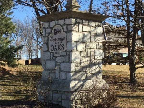 Carriage Oaks. Private, mature subdivision with high end custom homes, beautiful