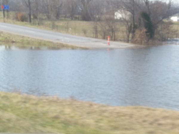 Part of Highway 60 west bound closed due to flooding