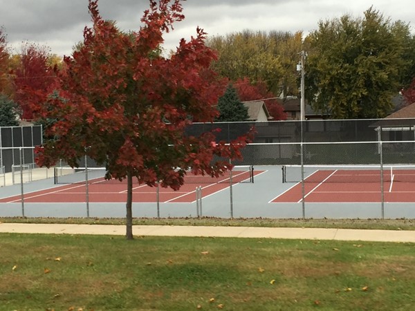 West Dubuque High School's brand new tennis court