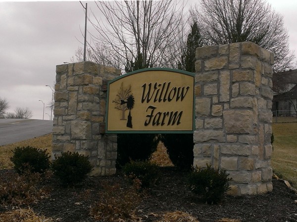 Willow Farm entrance
