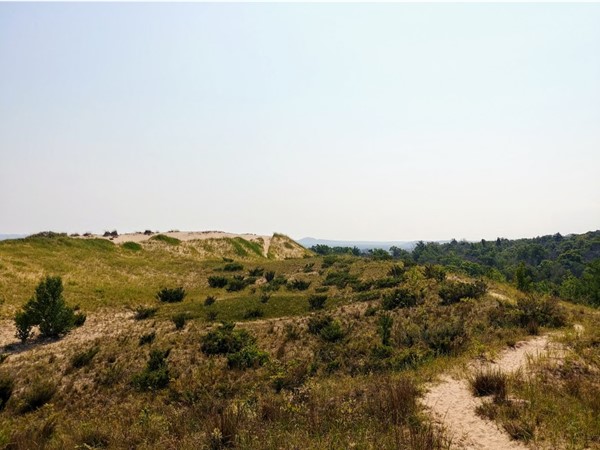 Hike the dunes at Pyramid Point