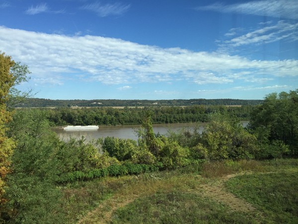 View overlooking the river from the DNR building